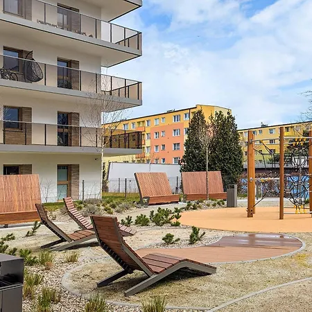 Stylish With Balcony Near Brzezno By Renters 아파트 그단스크